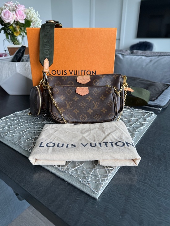 Louis Vuitton Handbags - Louis Vuitton Monogram Multi Pochette Crossbody - Brown with Gold Hardware